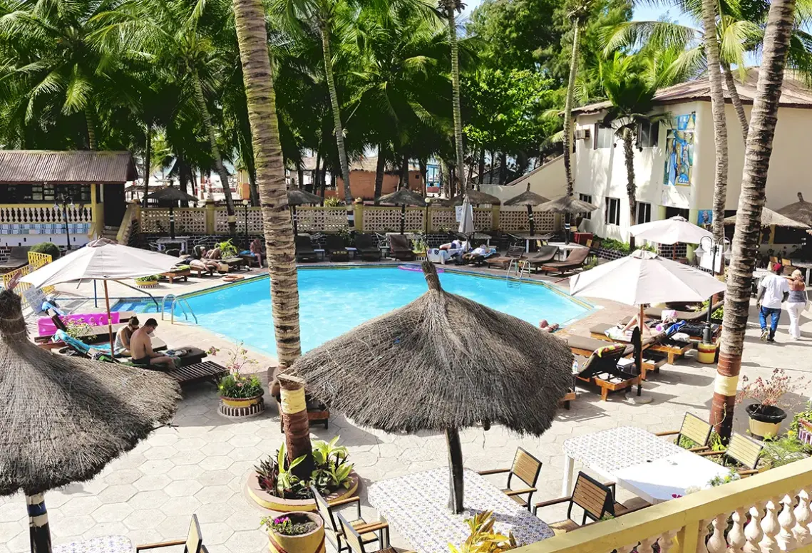 Basen w hotelu Palm Beach