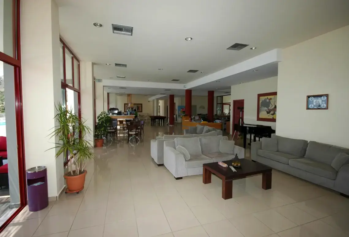 Lobby hotelu Asteris (Skala)