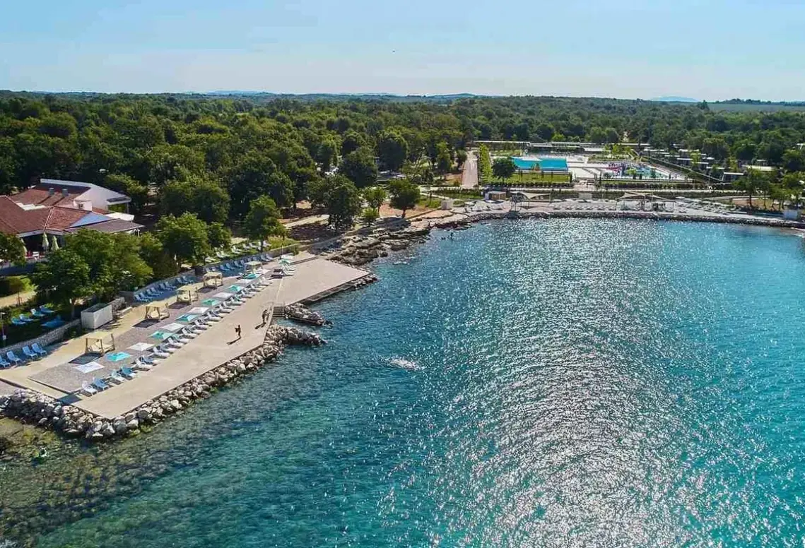 Plaża przy hotelu Camping Park Umag