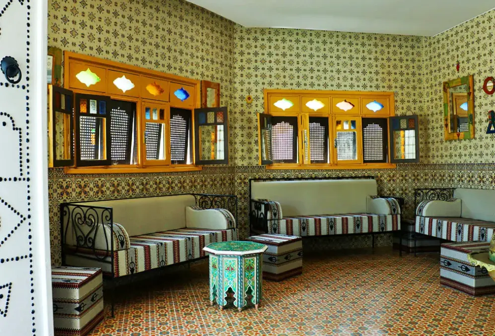 Lobby hotelu Ksar Djerba