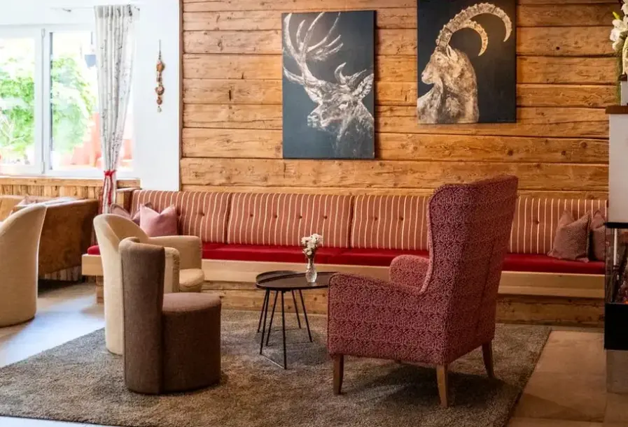 Lobby hotelu Lohningerhof