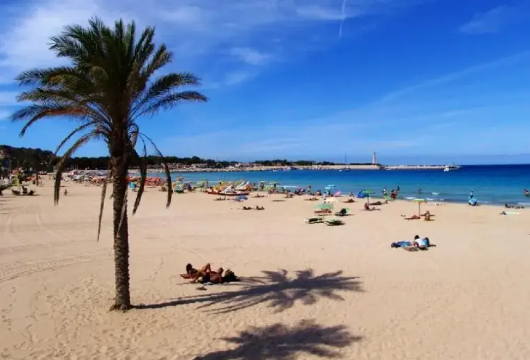 Plaża przy hotelu Panoramic (San Vito Lo Capo)