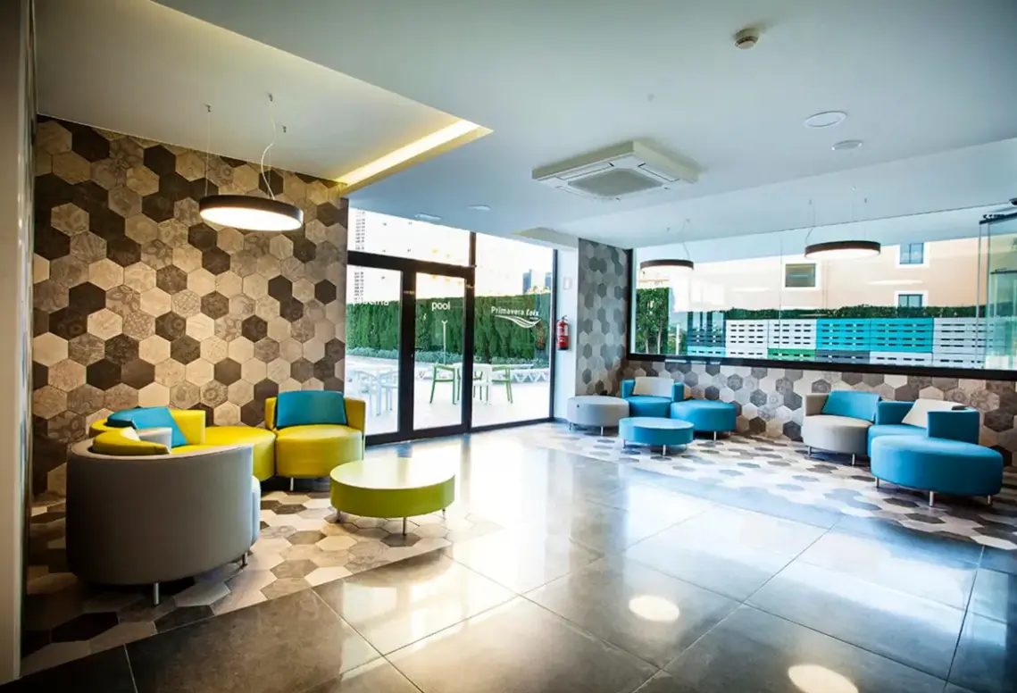 Lobby hotelu Primavera Loix