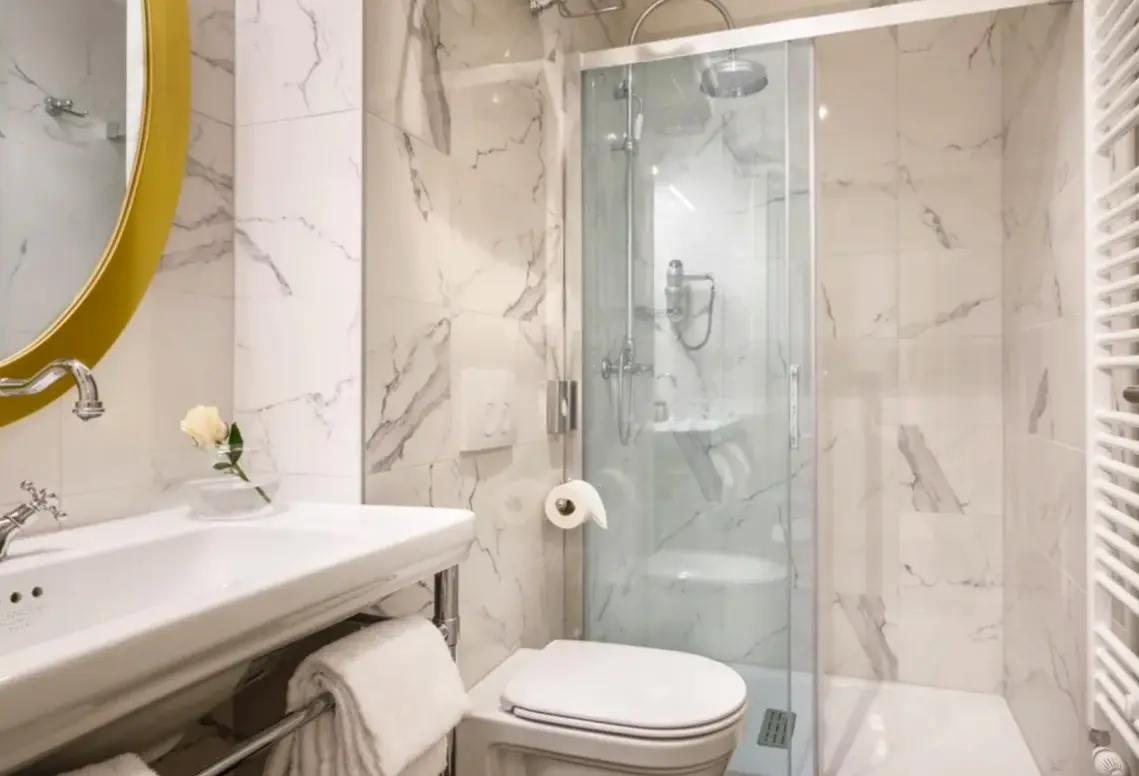 Łazienka w pokoju hotelu Remisens Premium Villa Abbazia