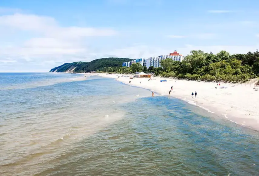 Plaża przy hotelu Rezydencja Korab