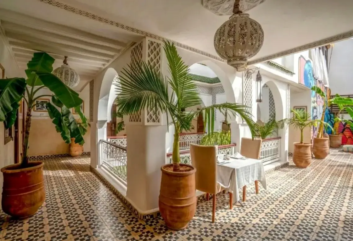 Lobby hotelu Riad Flamme D'Orient & Spa