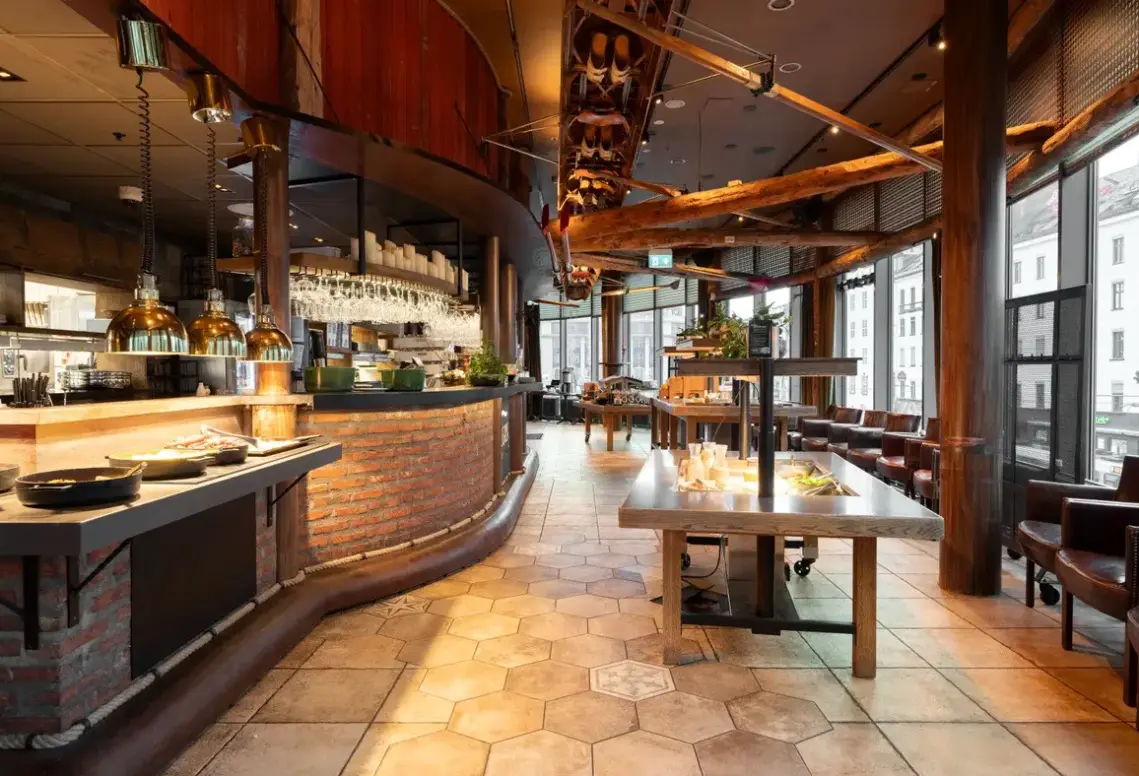 Restauracja i jedzenie w hotelu Scandic Byporten