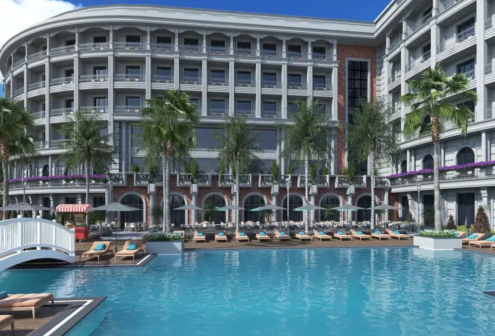 Basen w hotelu Side Moon Palace