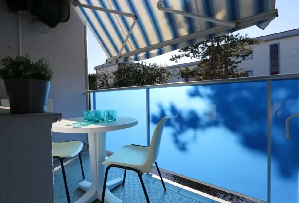 Widok z hotelu Tritone E Ai Pini Apartamenty