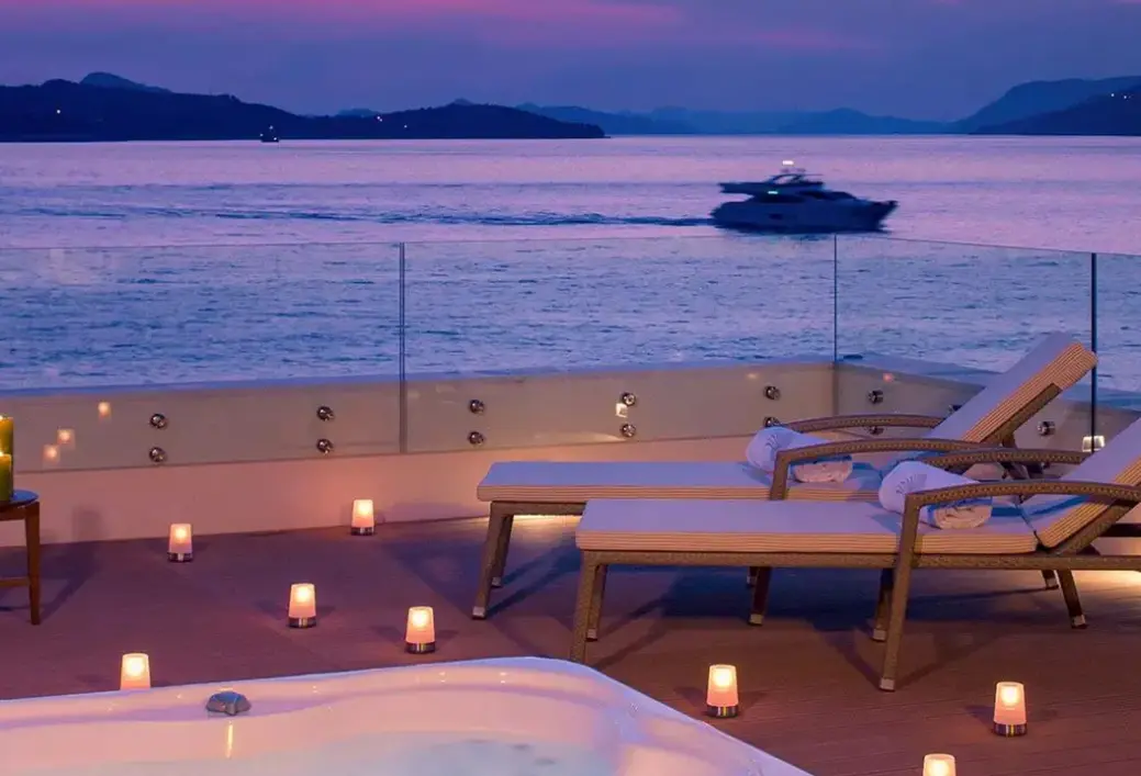 Widok z hotelu Valamar President (Dubrovnik)