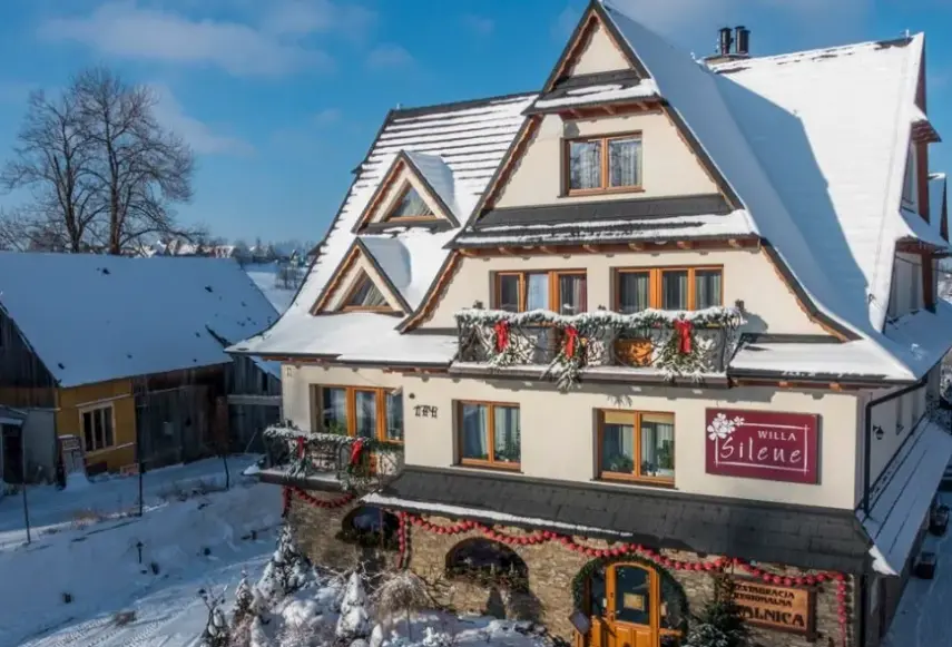 Widok z hotelu Willa Silene (Bukowina Tatrzańska)