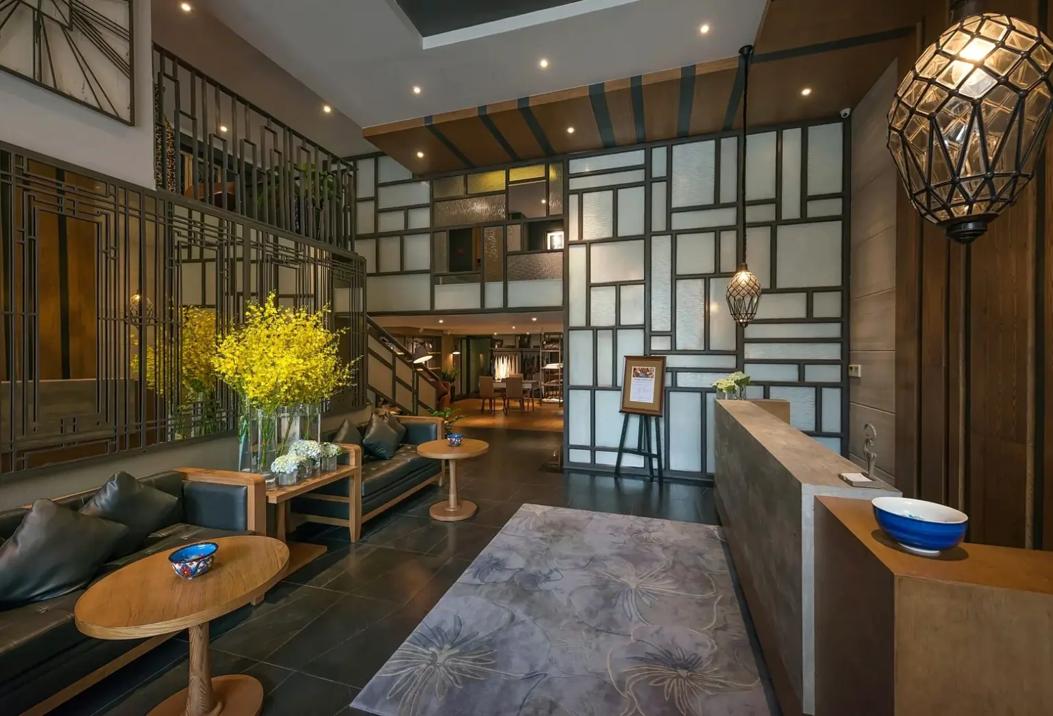 Lobby hotelu Bespoke Trendy Hotel Hanoi