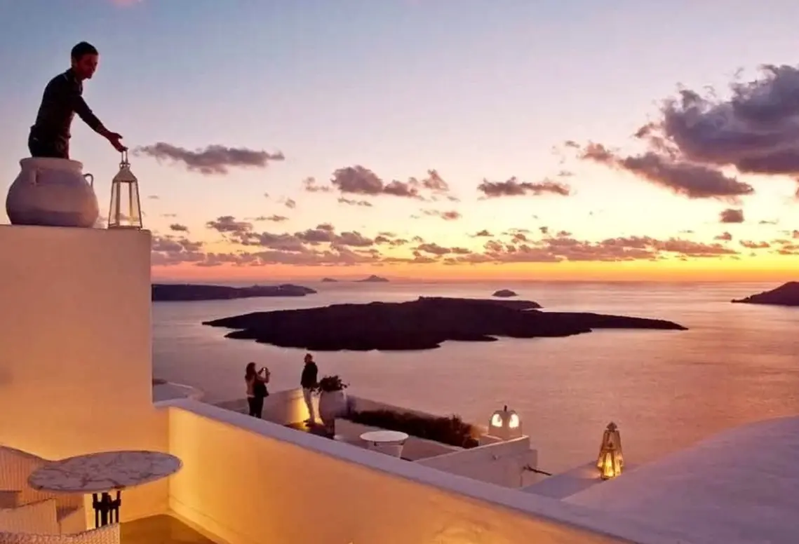 Widok z hotelu Cliffside Suites