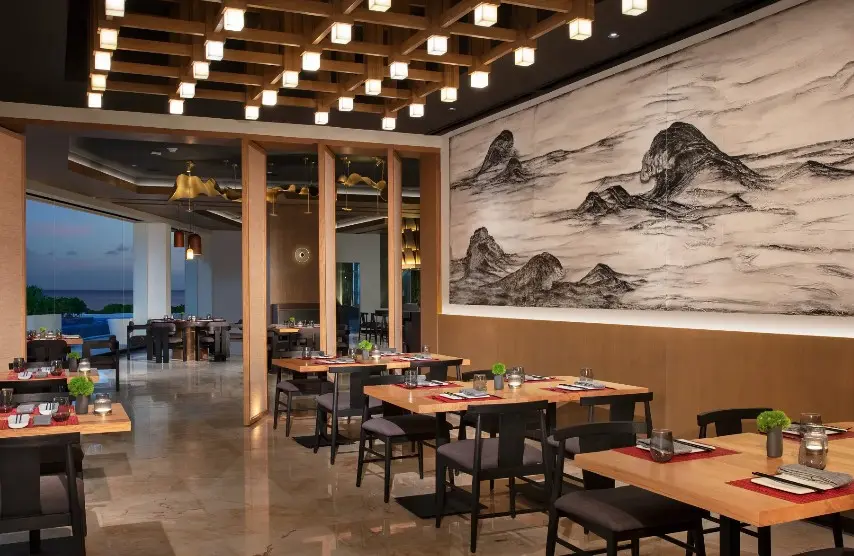 Restauracja i jedzenie w hotelu Dreams Sands Cancun Resort & Spa