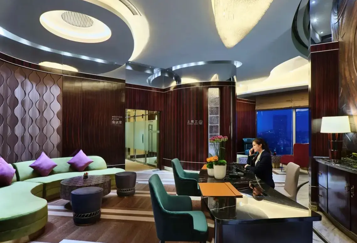 Lobby hotelu Grand Kempinski Hotel Shanghai