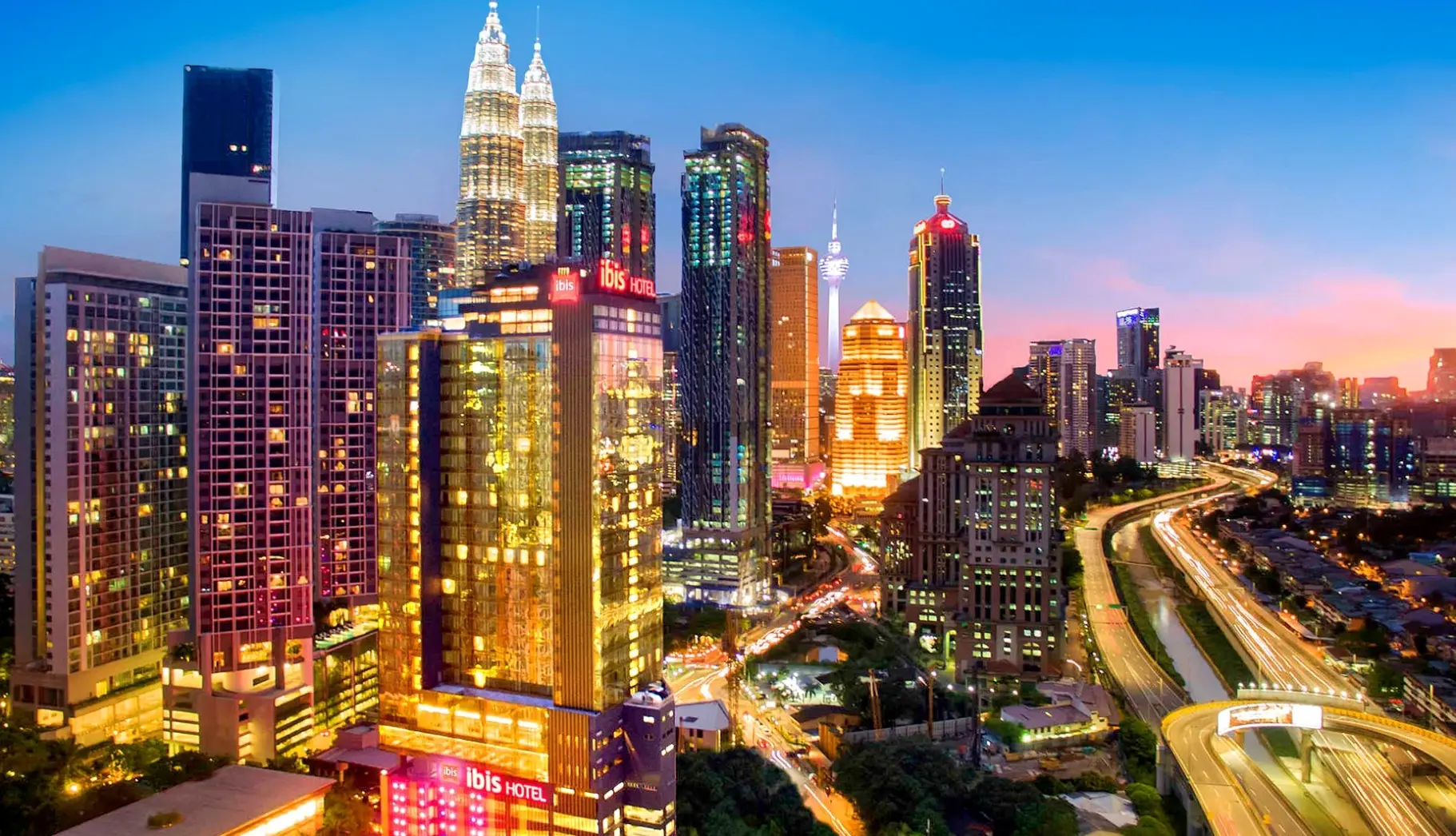 Widok z hotelu Ibis Kuala Lumpur City Centre