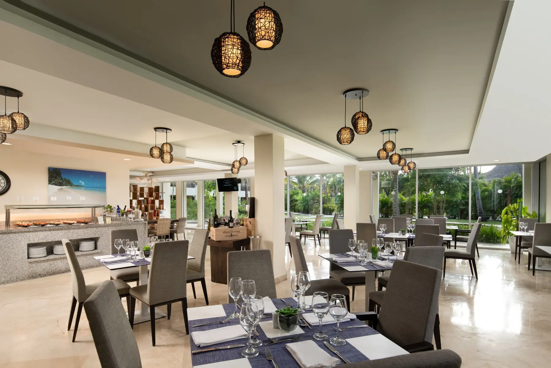 Restauracja i jedzenie w hotelu Impressive Premium Punta Cana