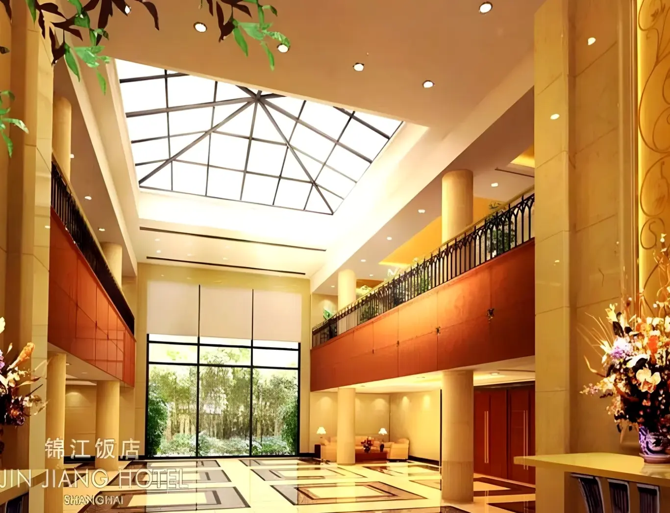 Lobby hotelu Jin Jiang Hotel