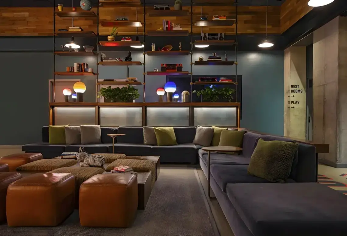 Lobby hotelu Moxy Nyc Downtown