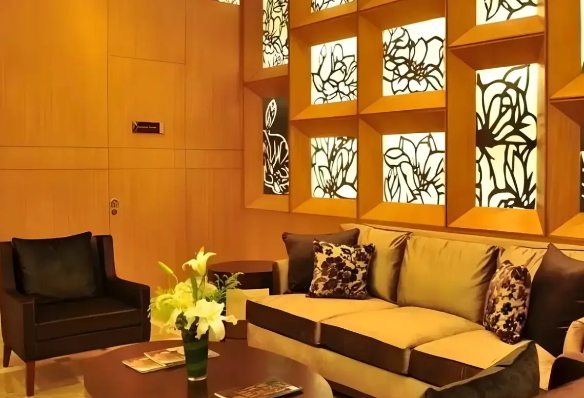 Lobby hotelu Oakwood Residence Shanghai