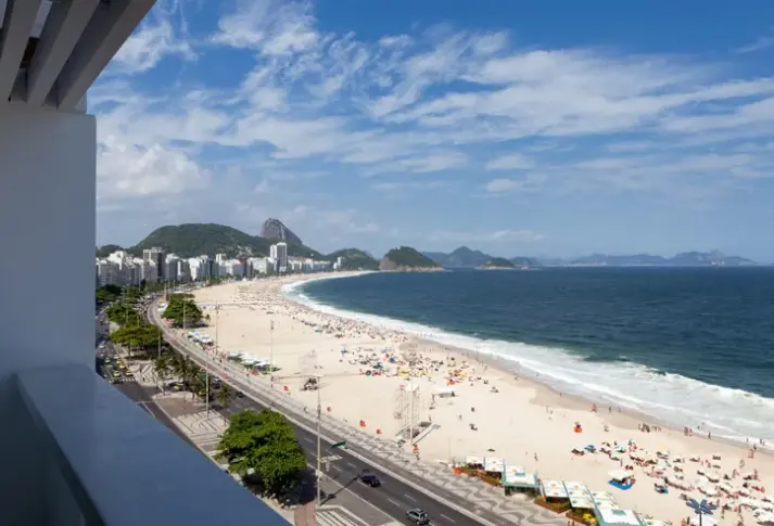Widok z hotelu Rio Othon Palace
