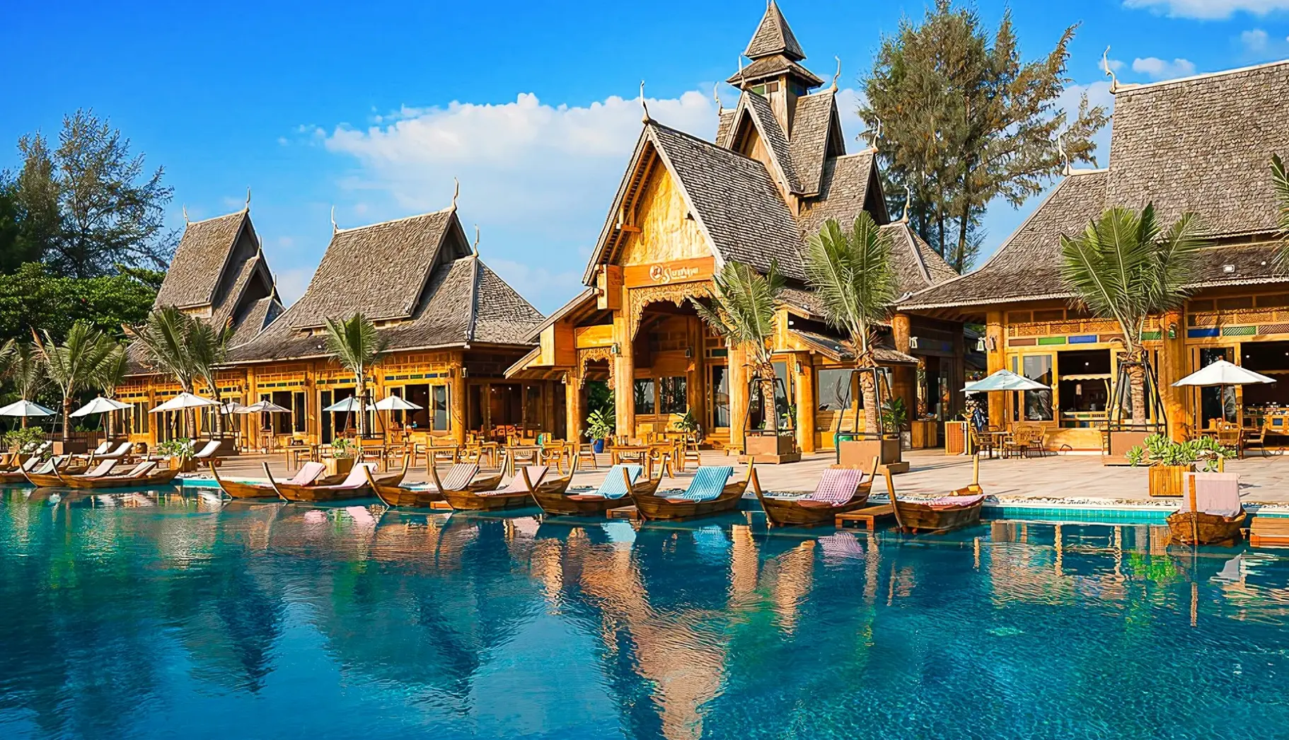Basen w hotelu Santhiya Phuket Natai Resort & Spa