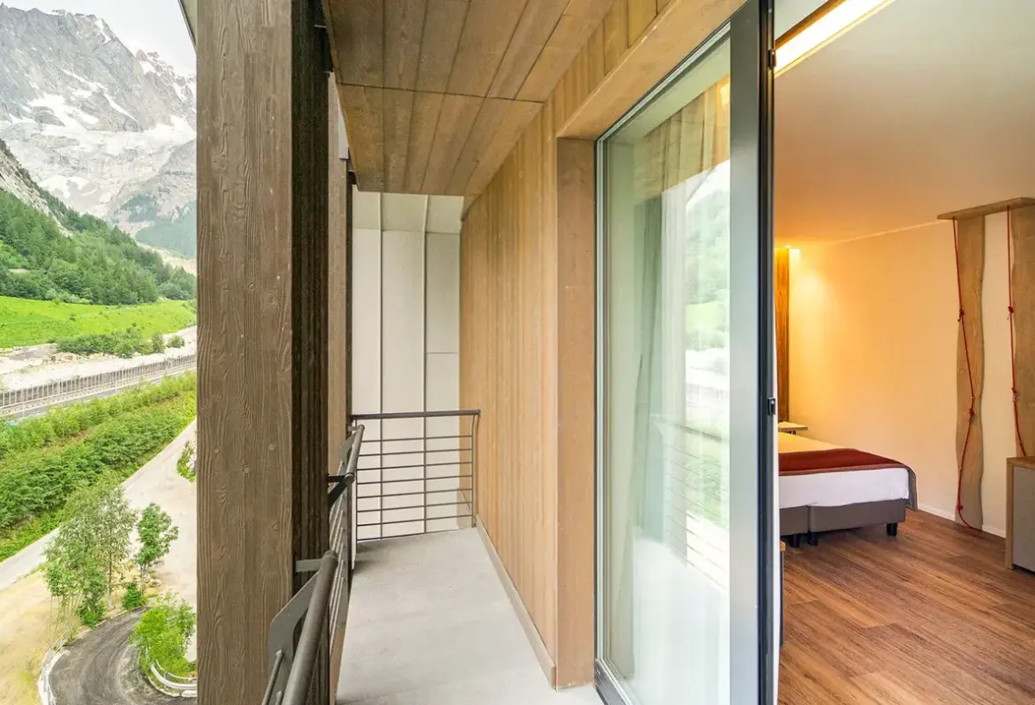 Widok z hotelu TH Courmayeur