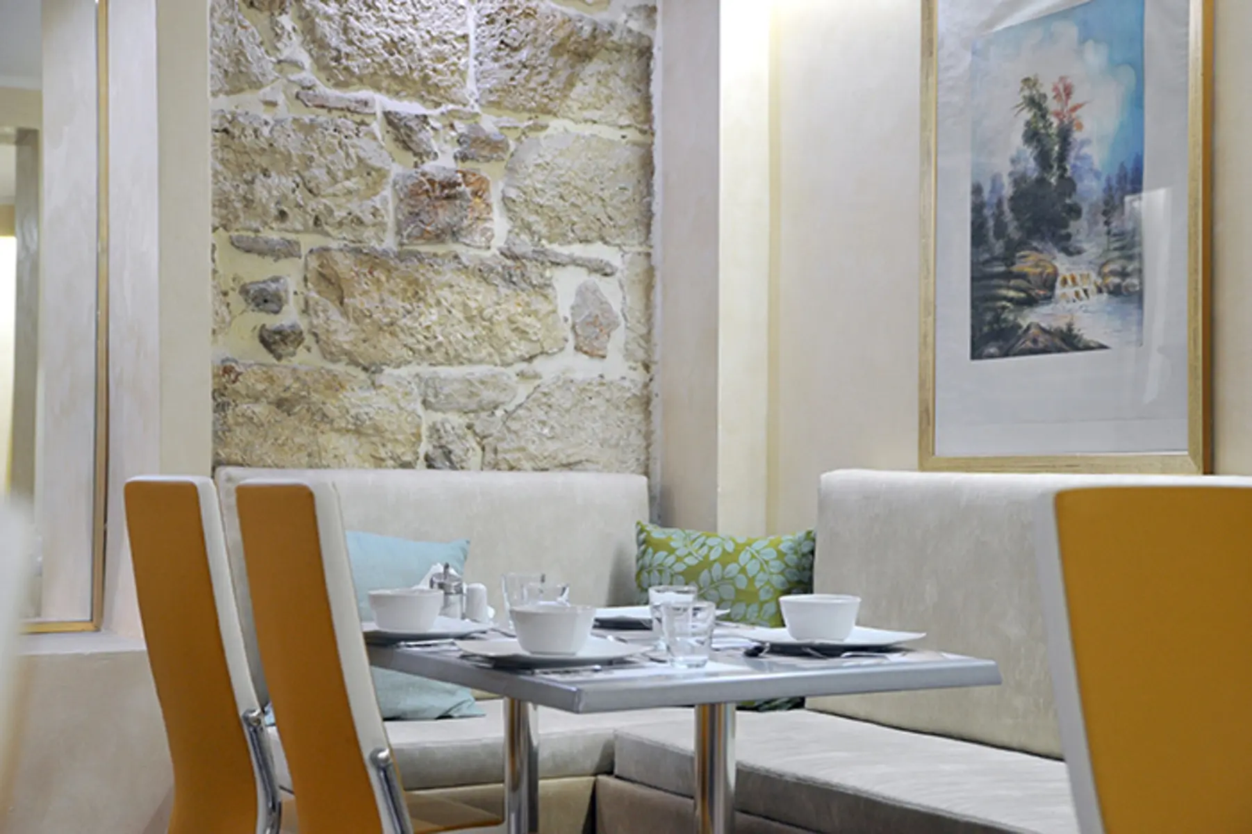 Restauracja i jedzenie w hotelu Acropolis Museum Boutique Hotel