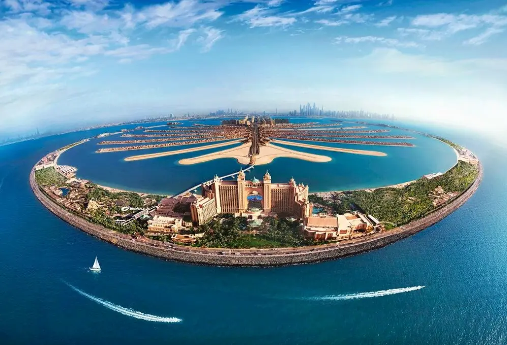 Widok z hotelu Atlantis The Palm