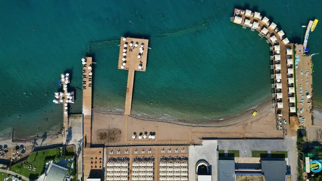 Plaża przy hotelu Aydinbey Siu Collection