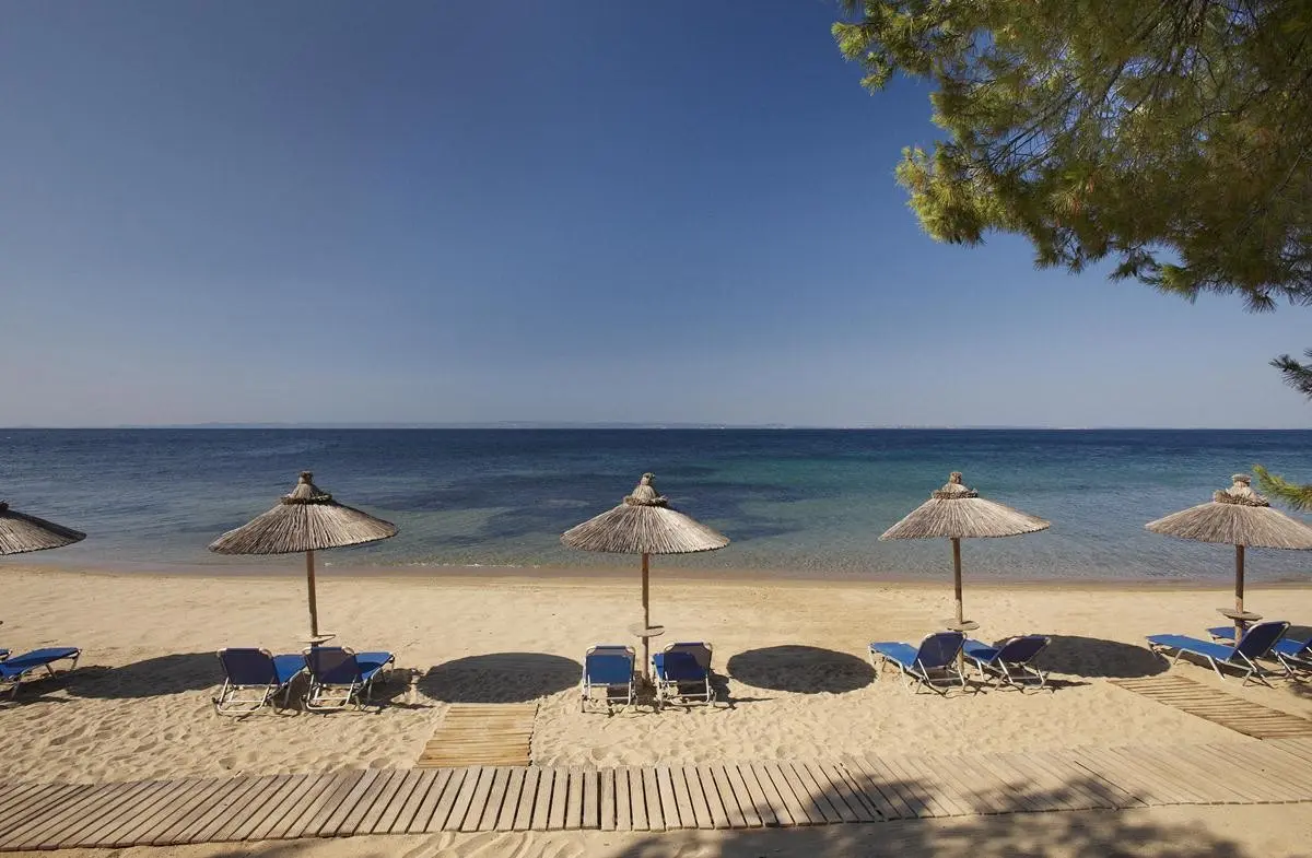 Plaża przy hotelu Blue Dolphin