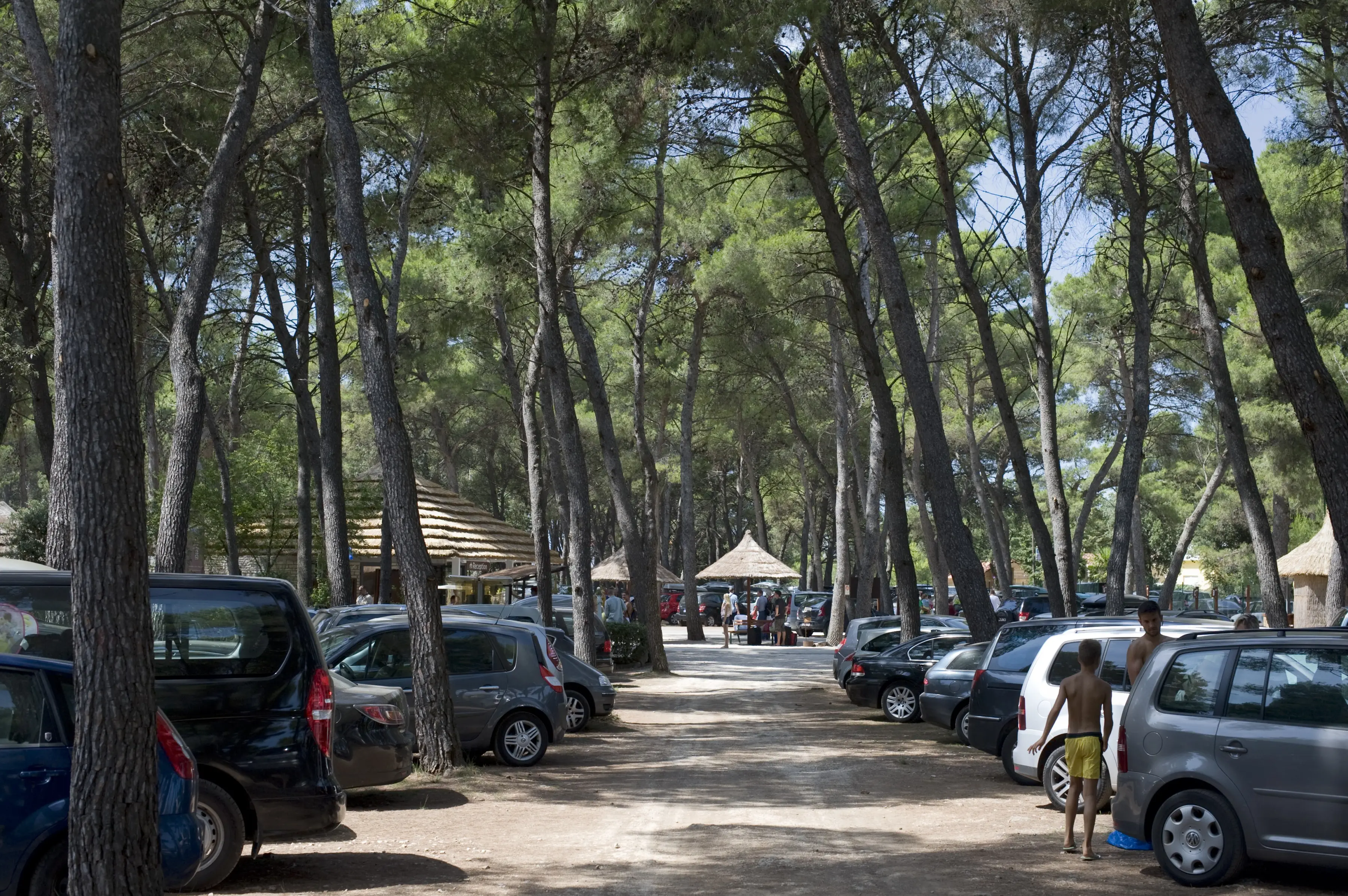 Plaża przy hotelu Bungalows Pine Beach Pakostane