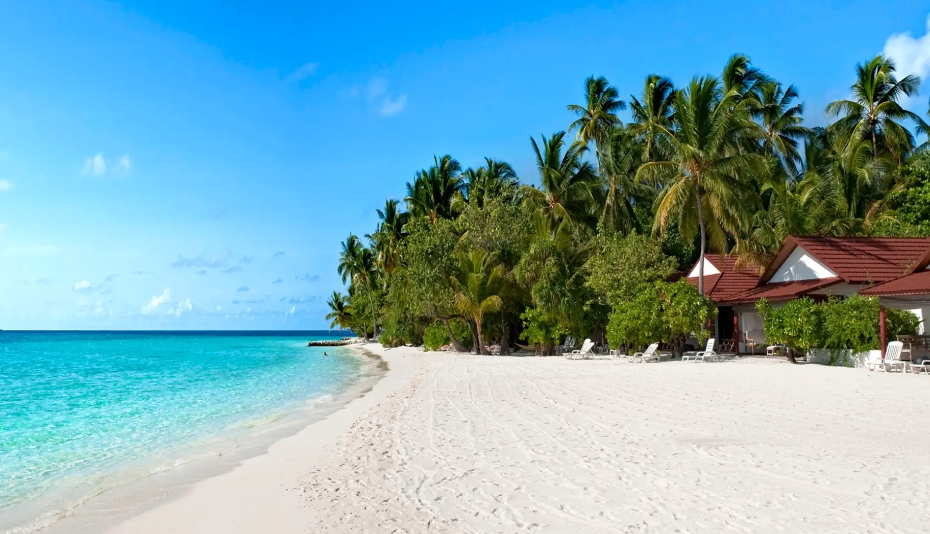 Plaża przy hotelu Diamonds Athuruga Island Resort