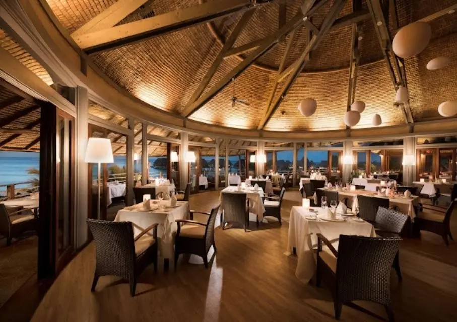 Restauracja i jedzenie w hotelu Hilton Moorea Lagoon Resort & SPA