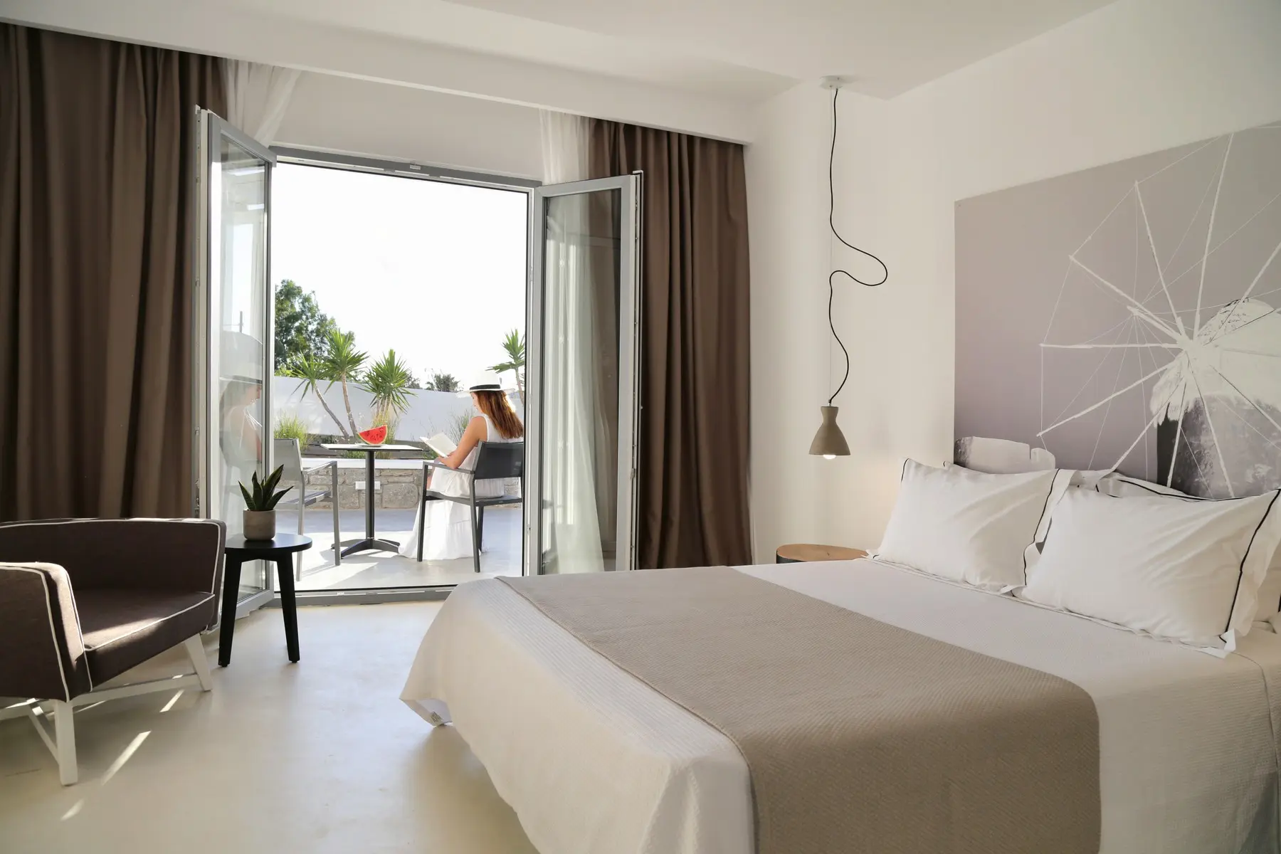 Pokój w hotelu Livin Mykonos Luxury Boutique Hotel