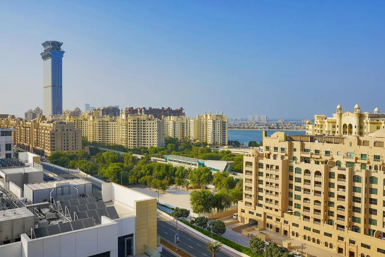 Widok z hotelu Marriott Resort Palm Jumeirah