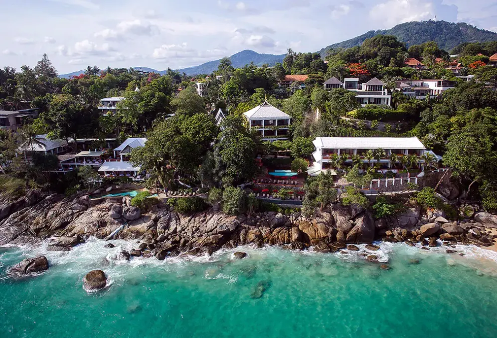 Plaża przy hotelu Mom Tri's Villa Royale