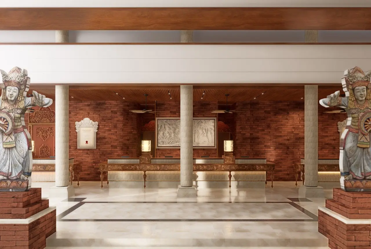 Lobby hotelu Paradisus By Melia Bali