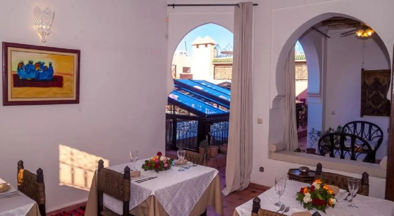Widok z hotelu Riad Haraka