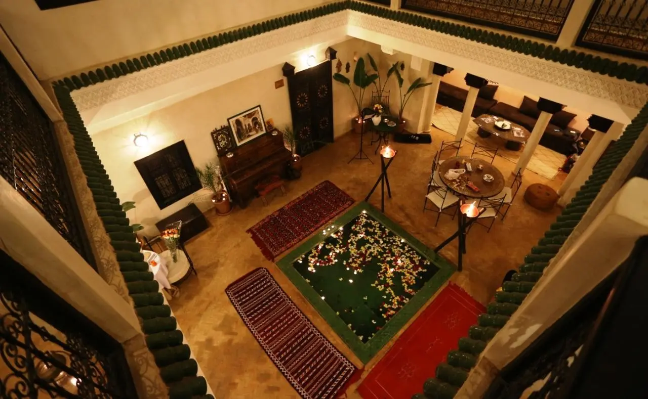 Lobby hotelu Riad Haraka