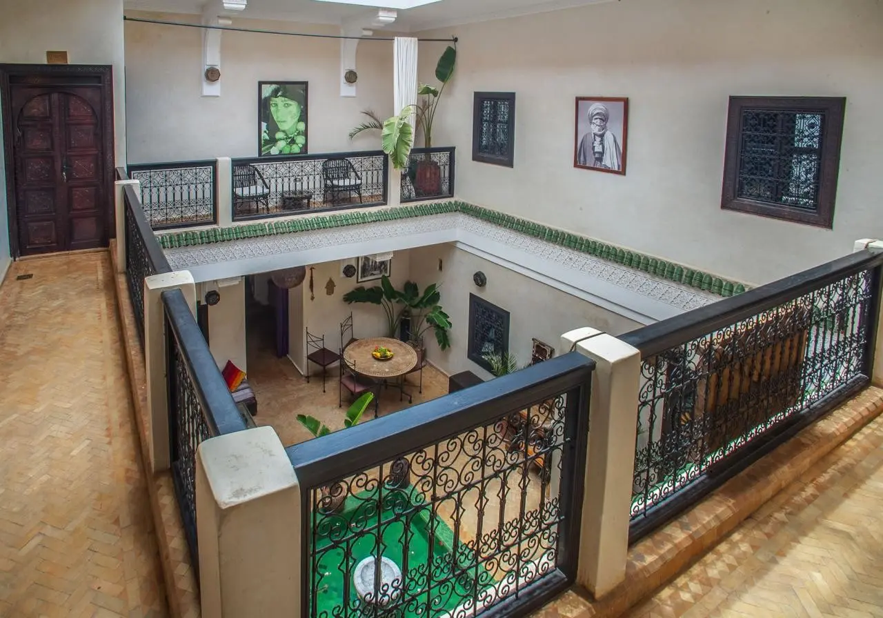 Lobby hotelu Riad Haraka