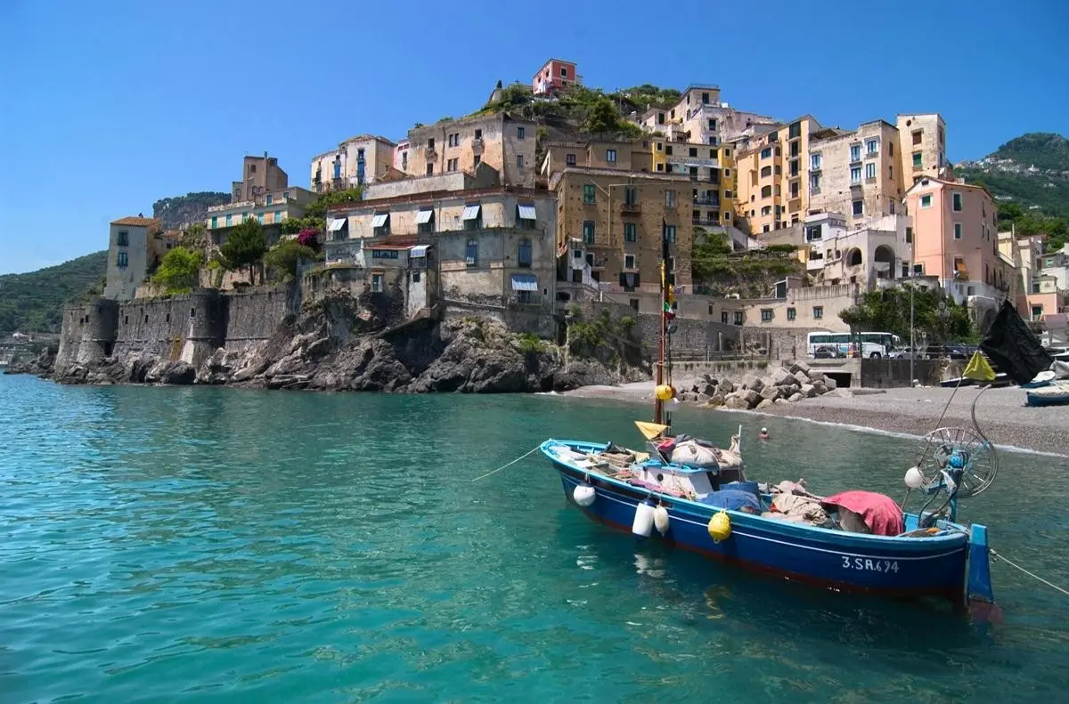Plaża przy hotelu Santa Lucia - Minori