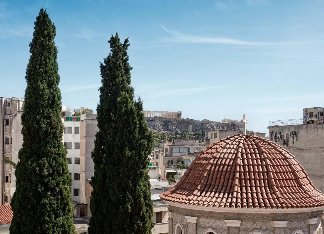Widok z hotelu The Artist Athens