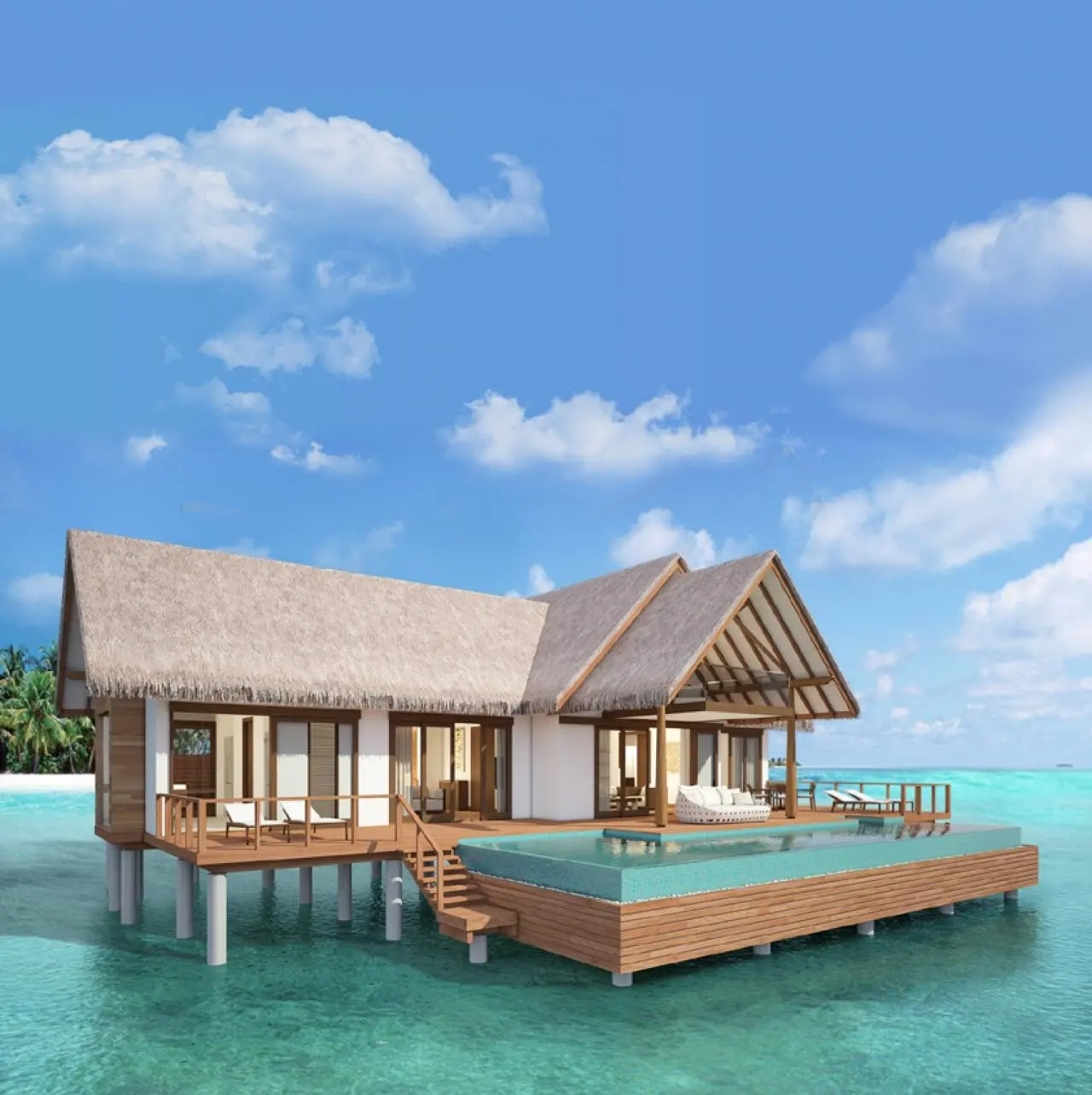 Plaża przy hotelu Velassaru Maldives