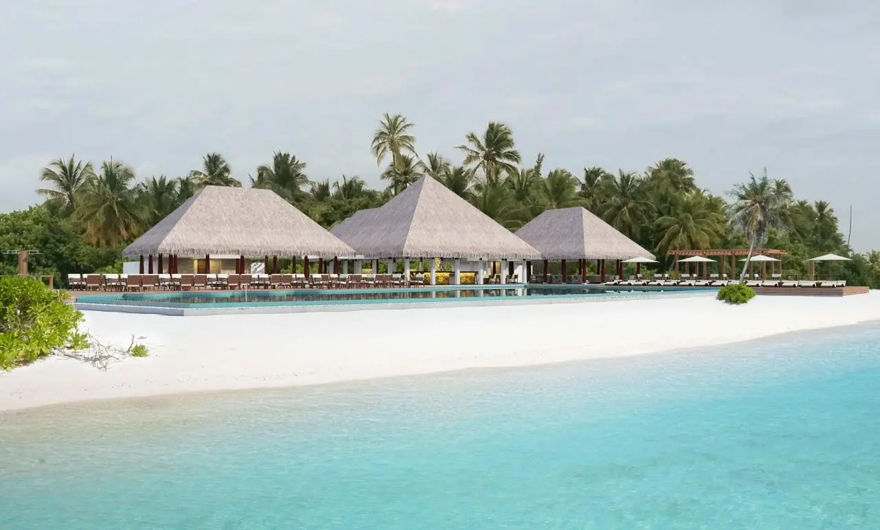 Basen w hotelu Velassaru Maldives