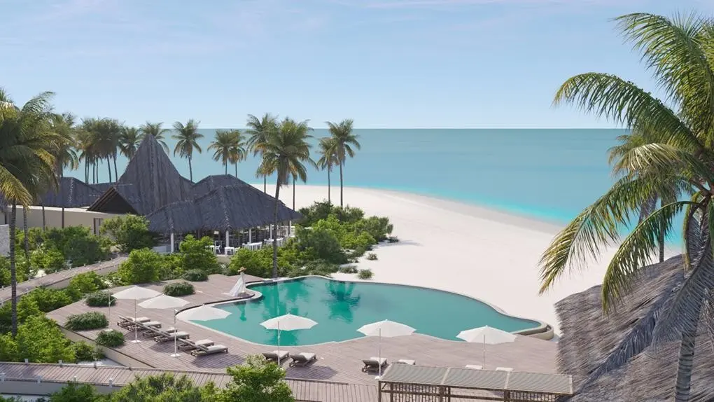 Basen w hotelu Veligandu Island Resort & Spa