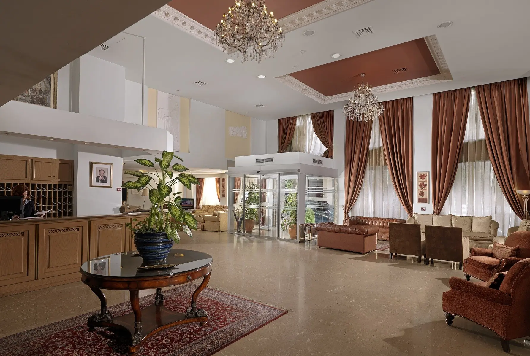 Lobby hotelu Airotel Parthenon