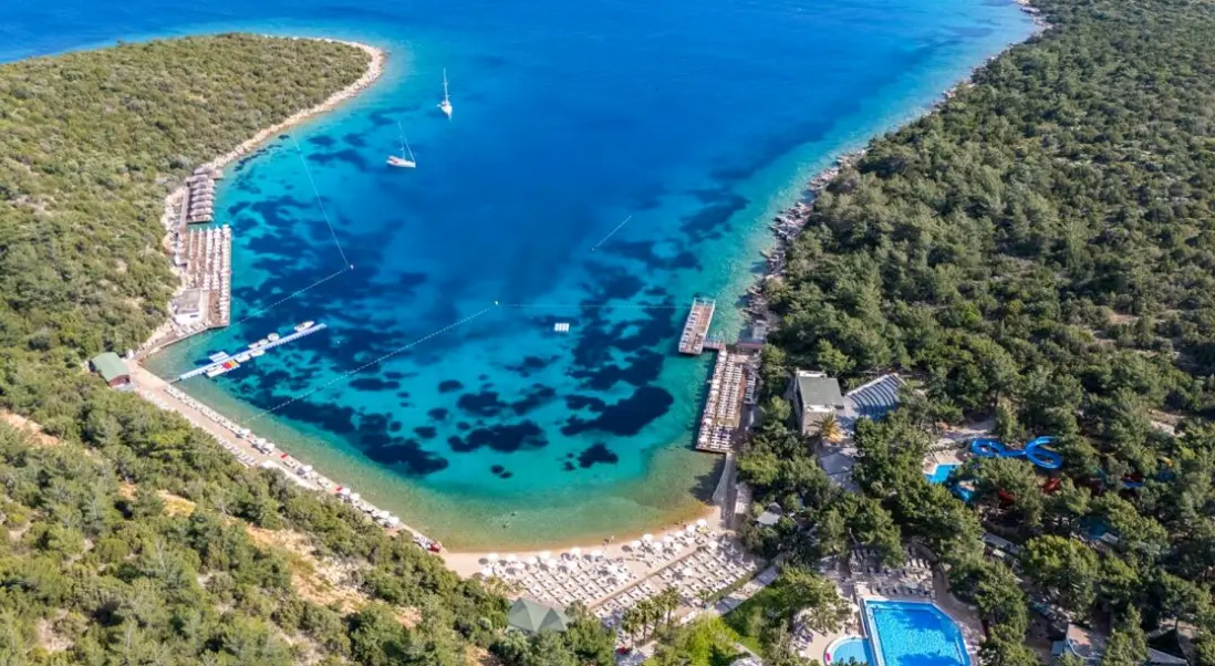 Plaża przy hotelu Bodrum Park Resort