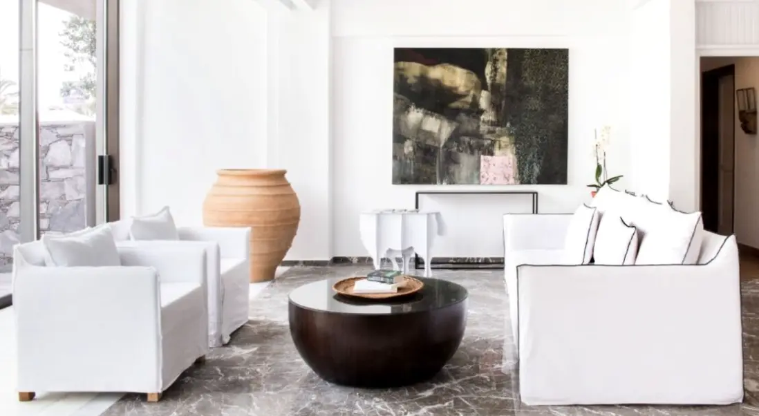 Lobby hotelu Grecotel Villa Oliva