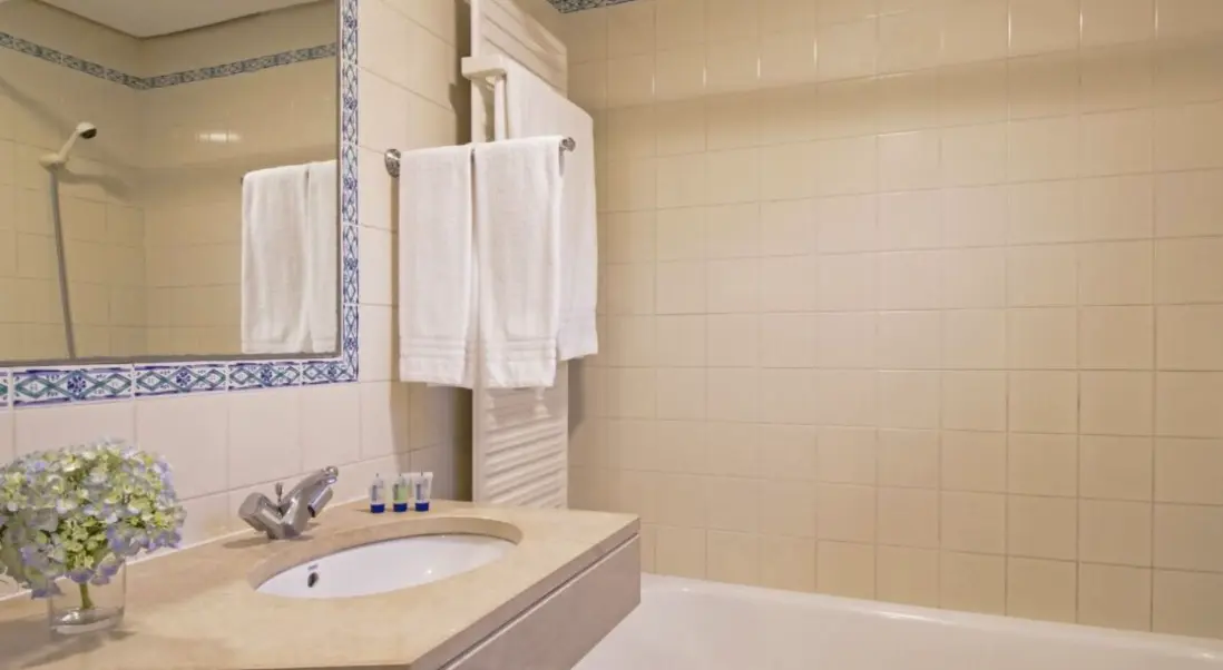Łazienka w pokoju hotelu Quinta Santo Antonio Da Serra